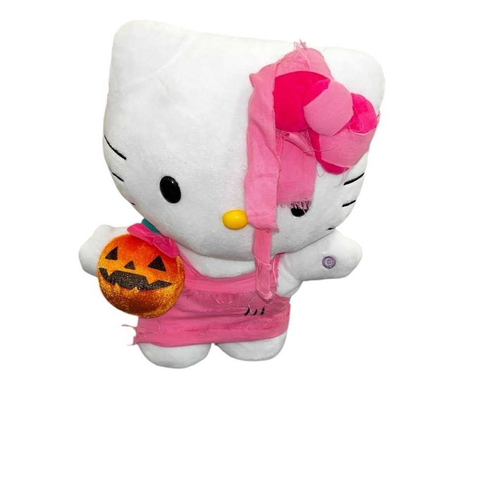 Hello Kitty Pink Mummy 12” interactive singing moving works Halloween plush toy